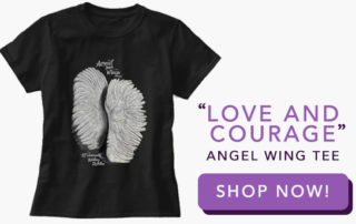 Love and Courage Angel Wing Tee